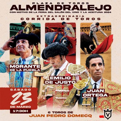 Entradas Toros Almendralejo 2024 - Salón Del Vino Y La Aceituna