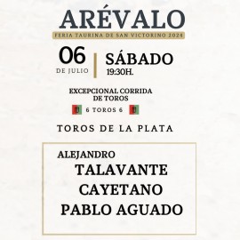 06/07 Arévalo (19:30) Toros PDF-IMPRIMIR