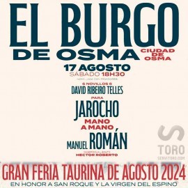 17/08 El Burgo de Osma (18:30) Novillos PDF-IMPRIMIR