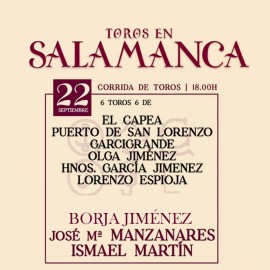 22/09 Salamanca (18:00) Toros PDF-IMPRIMIR