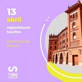 13/04 Madrid (18:00) Espectáculo taurino. FORMATO PDF