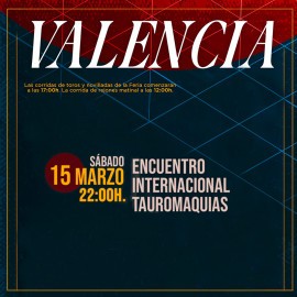 15/03 Fallas (22:00) Tauromaquias Intern. PDF FILE - PRINT