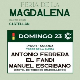 23/03 Castellón (17:00) Toros PDF FILE - PRINT