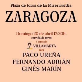 20/04 Zaragoza (17:30) Toros FORMATO PDF 