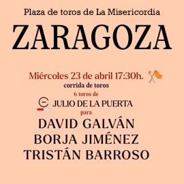 23/04 Zaragoza (17:30) Toros PDF FILE