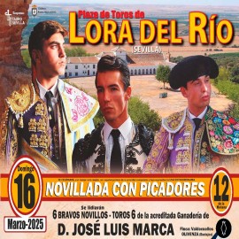 16/03 Lora del Río (12:00) Young bulls PICK UP AT BOX OFFICE