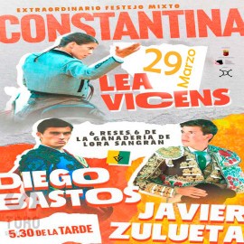 29/03 Constantina (17:30) Toros Mixta PICK UP AT BULLRING.