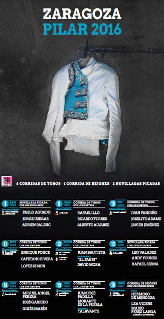 Cartel toros en Zaragoza