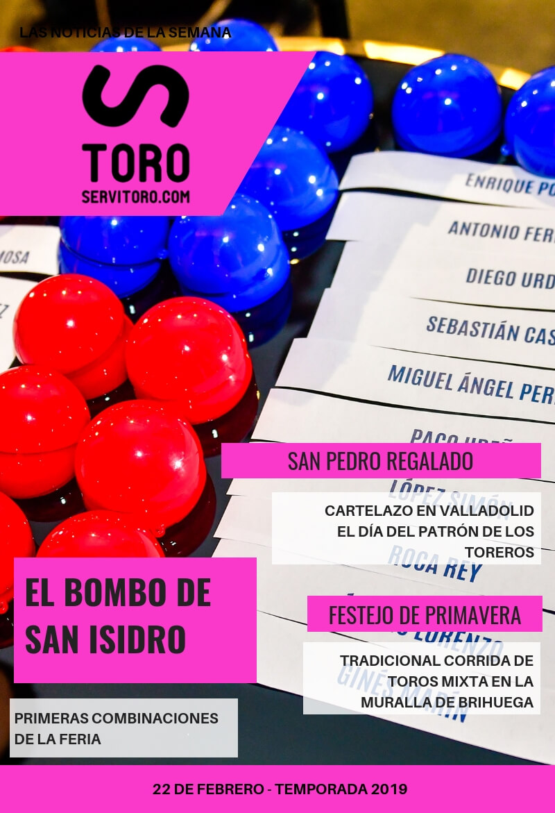 Noticias taurinas de la semana: los nombres de San Isidro