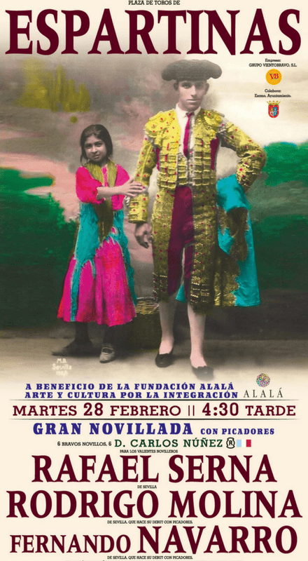 Cartel de la novillada.