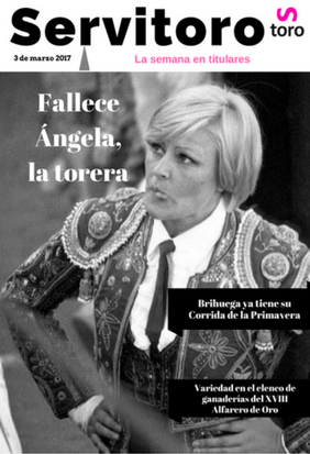 Fallece Ángela la torera.